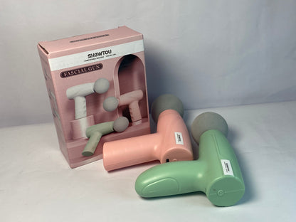 SHOWTOU Massage apparatus Mini Massage Gun, Portable Deep Tissue Muscle Massager，Full-Metal Travel Massage Gun with