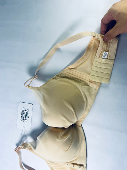 SISTER ABBIT Soft Comfortable Underwire Bras Comfortable Breathable Gathering Bra Underwear Side Full Womens