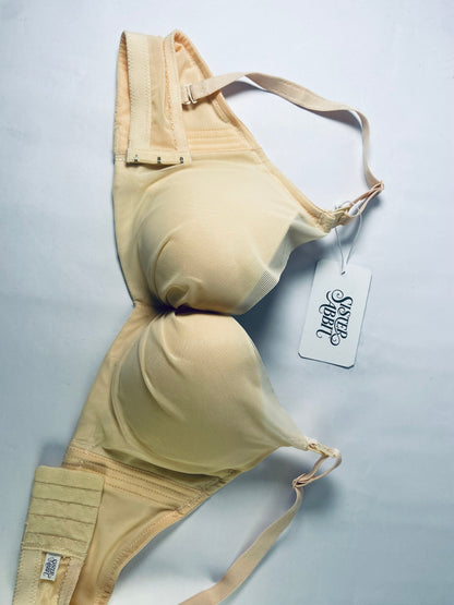 SISTER ABBIT Soft Comfortable Underwire Bras Comfortable Breathable Gathering Bra Underwear Side Full Womens
