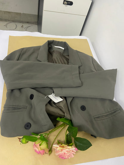 SIXGRAPE over coats Elegant, Commuter-Style, Versatile Suit, Fashionable, ple, Loose-Fitting Jacket, Two-Button Multi-Color top