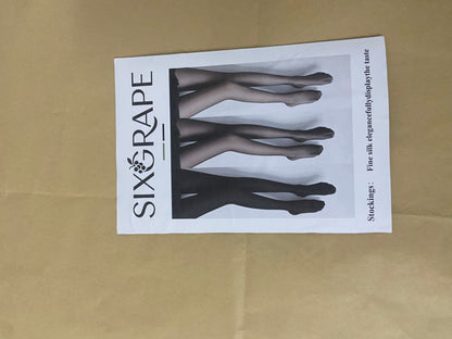 SIXGRAPE stockings Women's Faux Lace Top Thigh Hi Look Spandex Pantyhose