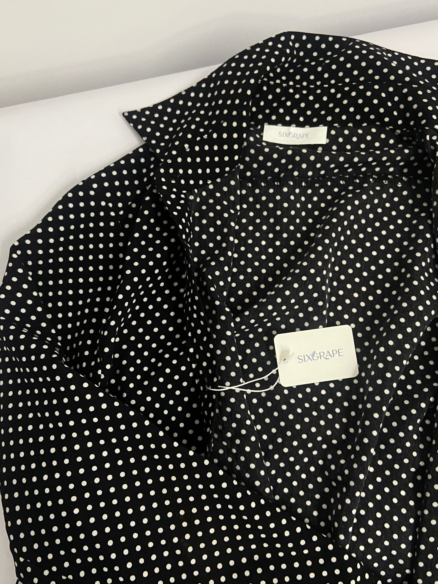 SIXGRAPE Chemises 3/4 Sleeve Collared Button Down Formal Business Casual Blouse for Womens with Plus Size