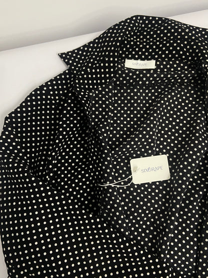 SIXGRAPE Chemises 3/4 Sleeve Collared Button Down Formal Business Casual Blouse for Womens with Plus Size