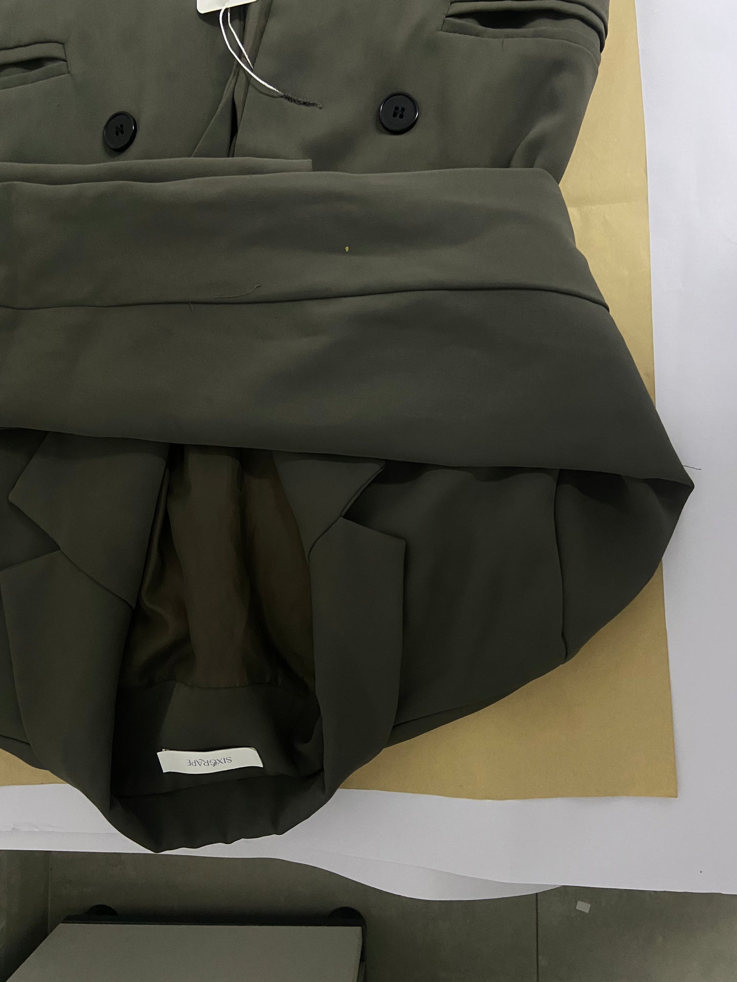 SIXGRAPE over coats Elegant, Commuter-Style, Versatile Suit, Fashionable, ple, Loose-Fitting Jacket, Two-Button Multi-Color top