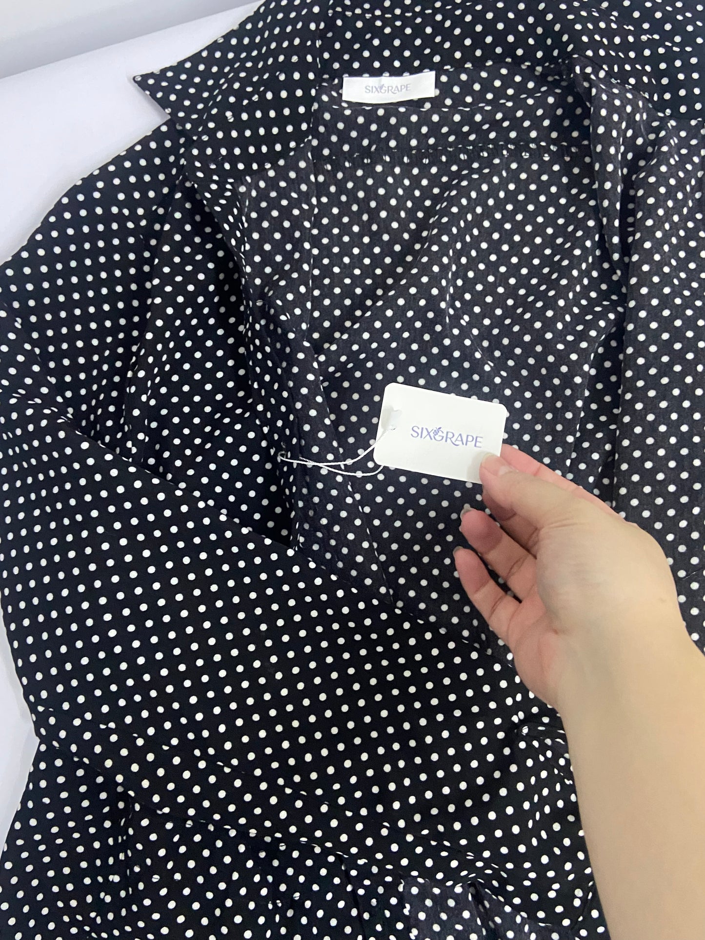 SIXGRAPE Chemises 3/4 Sleeve Collared Button Down Formal Business Casual Blouse for Womens with Plus Size