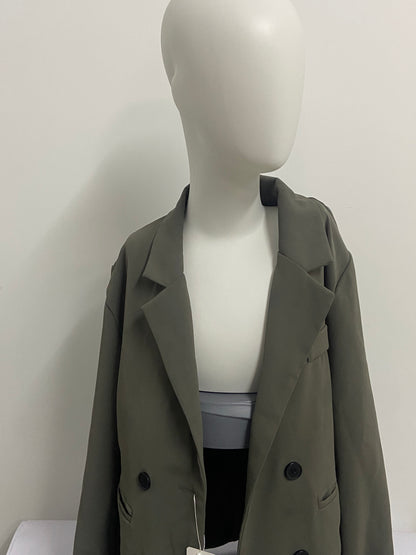 SIXGRAPE over coats Elegant, Commuter-Style, Versatile Suit, Fashionable, ple, Loose-Fitting Jacket, Two-Button Multi-Color top