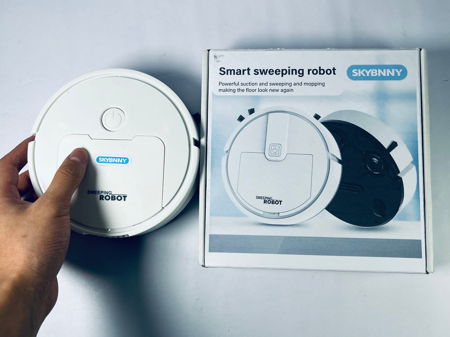 SKYBNNY 2 in 1 Intelligent Robot Vacuum Cleaner Sweeping & Mopping Robotic Vacuums Strong Suction Automatic Floor Cleaner