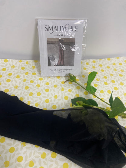 SMALLYCHEE Women's Black Sheer Stockings Sexy