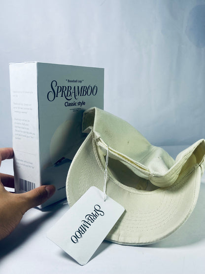 SPRBAMBOO Unisex Vintage Washed Unstructured Baseball Cap Washed Cotton Adjustable Dad Hat