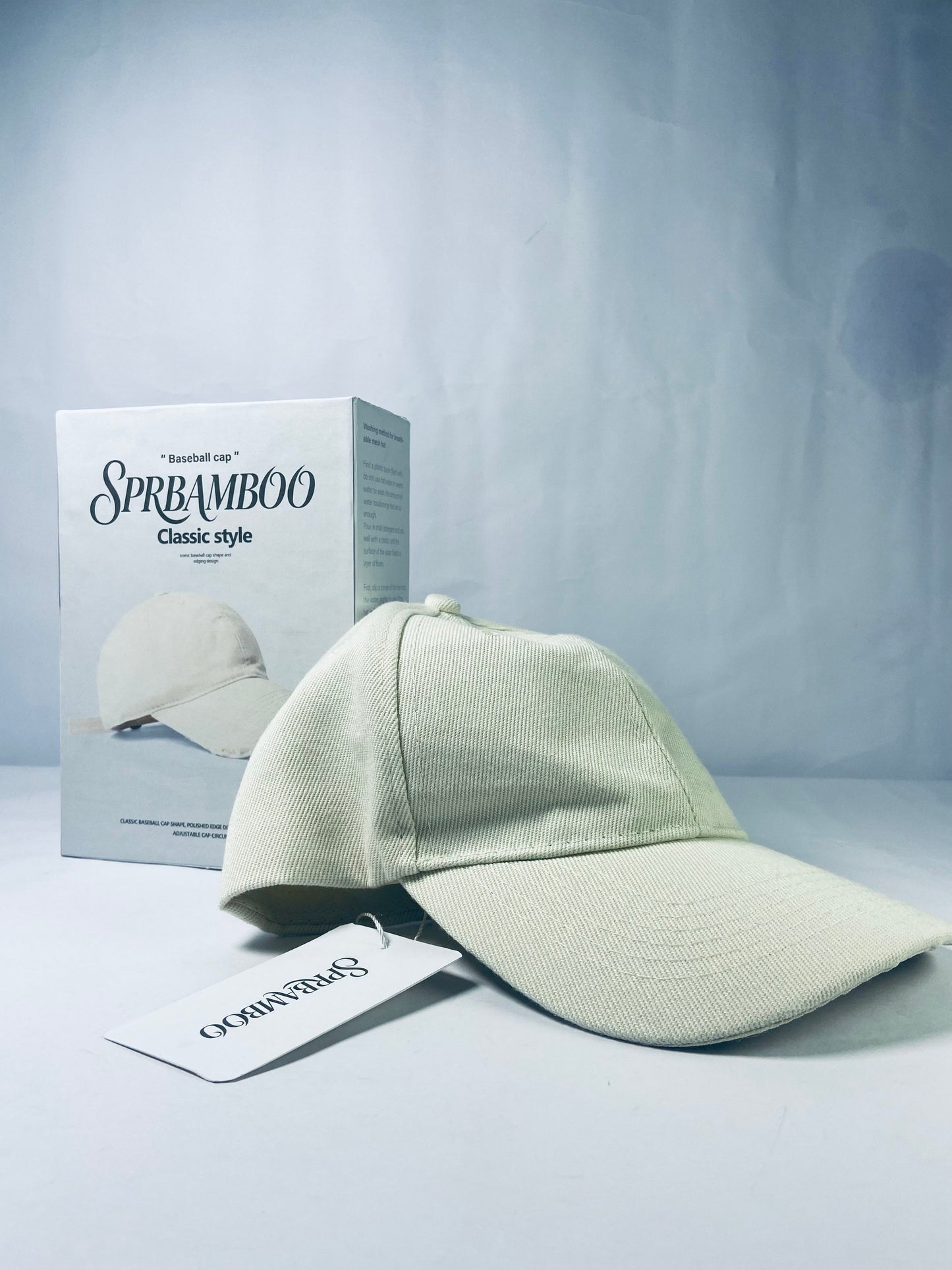SPRBAMBOO Unisex Vintage Washed Unstructured Baseball Cap Washed Cotton Adjustable Dad Hat