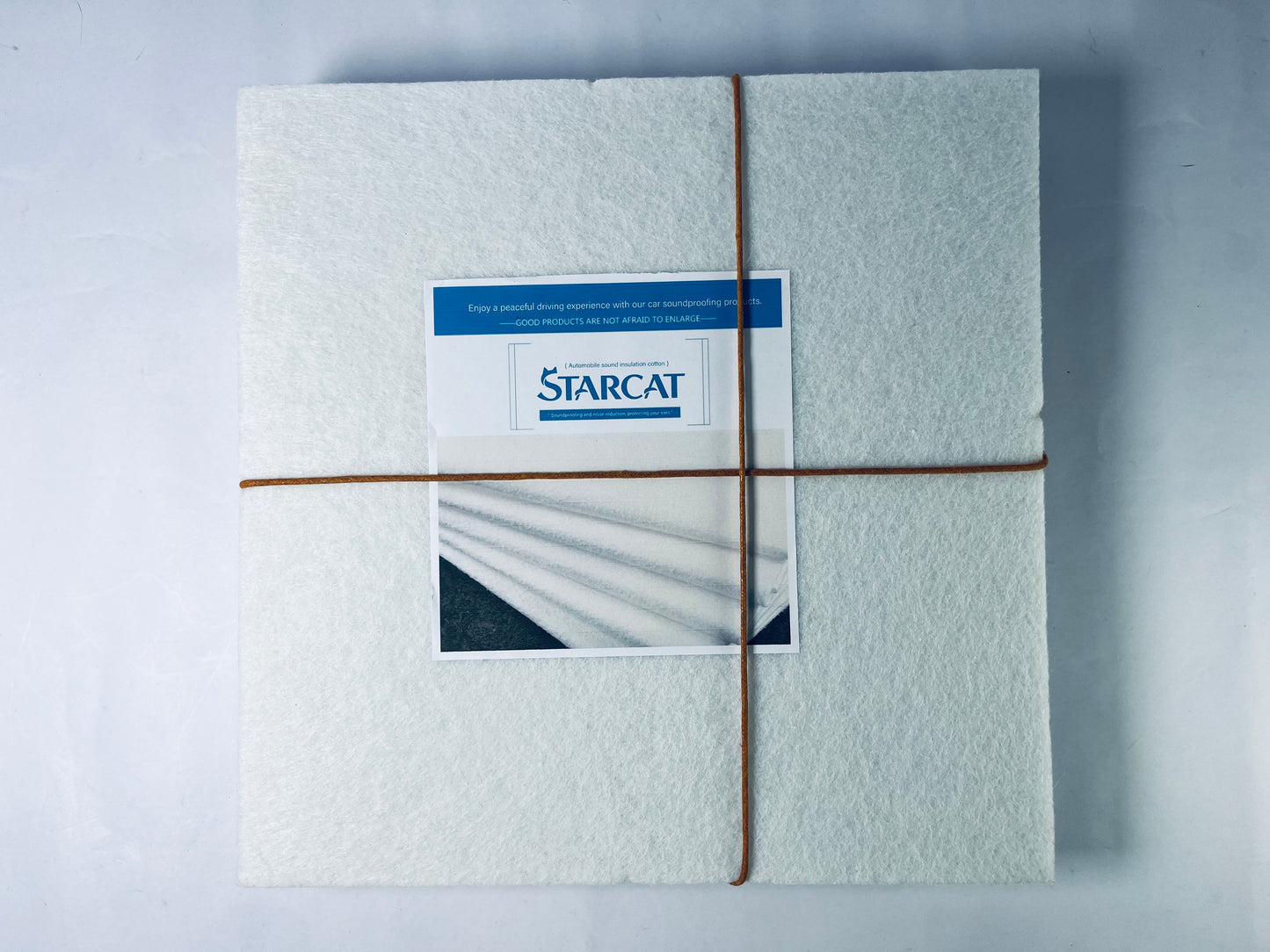 STARCAT Acoustic Panels 4-Pack Soundproof Wall Panels Sound Panels High Density Sound Dampening Panels - [White Square]