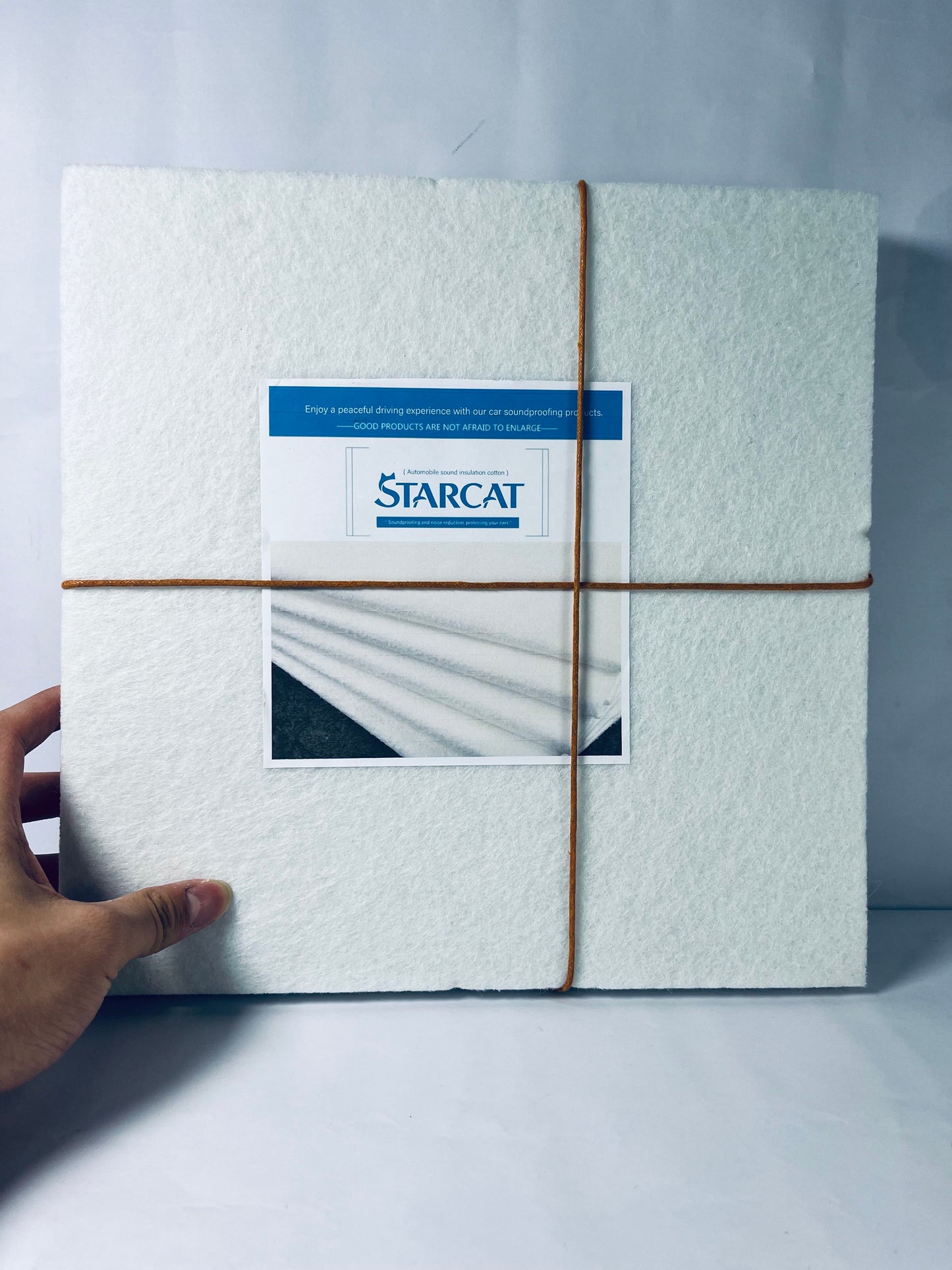 STARCAT Acoustic Panels 4-Pack Soundproof Wall Panels Sound Panels High Density Sound Dampening Panels - [White Square]