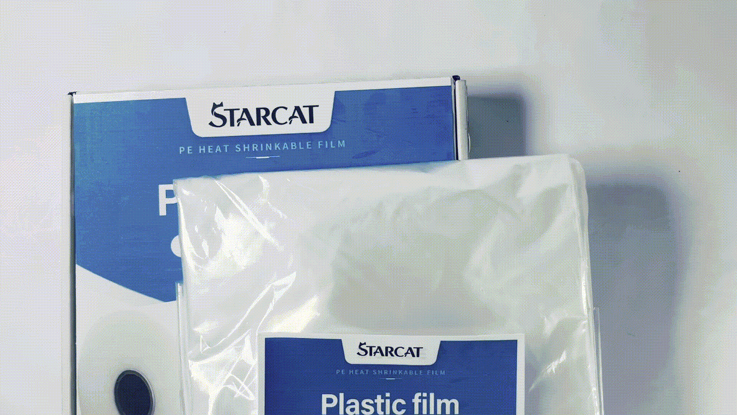 STARCAT Cushion Wrap Silk Film Waterproof, Upholstery Cushion Wrap Easily Install Foam into Cushion,Shrink Wrap Roll for Cushions, Packaging Wrap for Furniture Home Office Cover