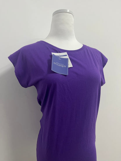 STYLENJOY Women's Purple Cap - Sleeve T - Shirt