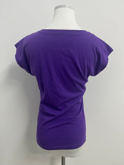 STYLENJOY Women's Purple Cap - Sleeve T - Shirt