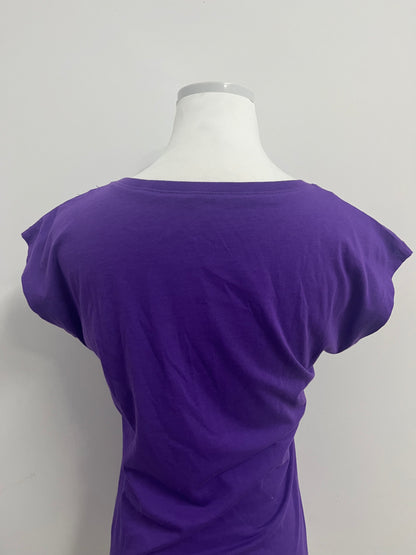 STYLENJOY Women's Purple Cap - Sleeve T - Shirt