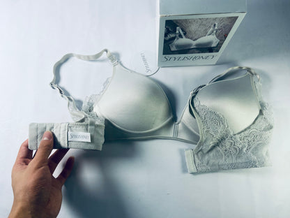 STYLISHONEY Full Cup Bra - Cups with Front Flap Closure  - Adjustable Non Slip Sholder Straps