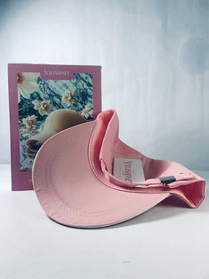 STYLISHONEY Hats Baseball Cap Men Women - Classic Adjustable Plain Hat,Pink