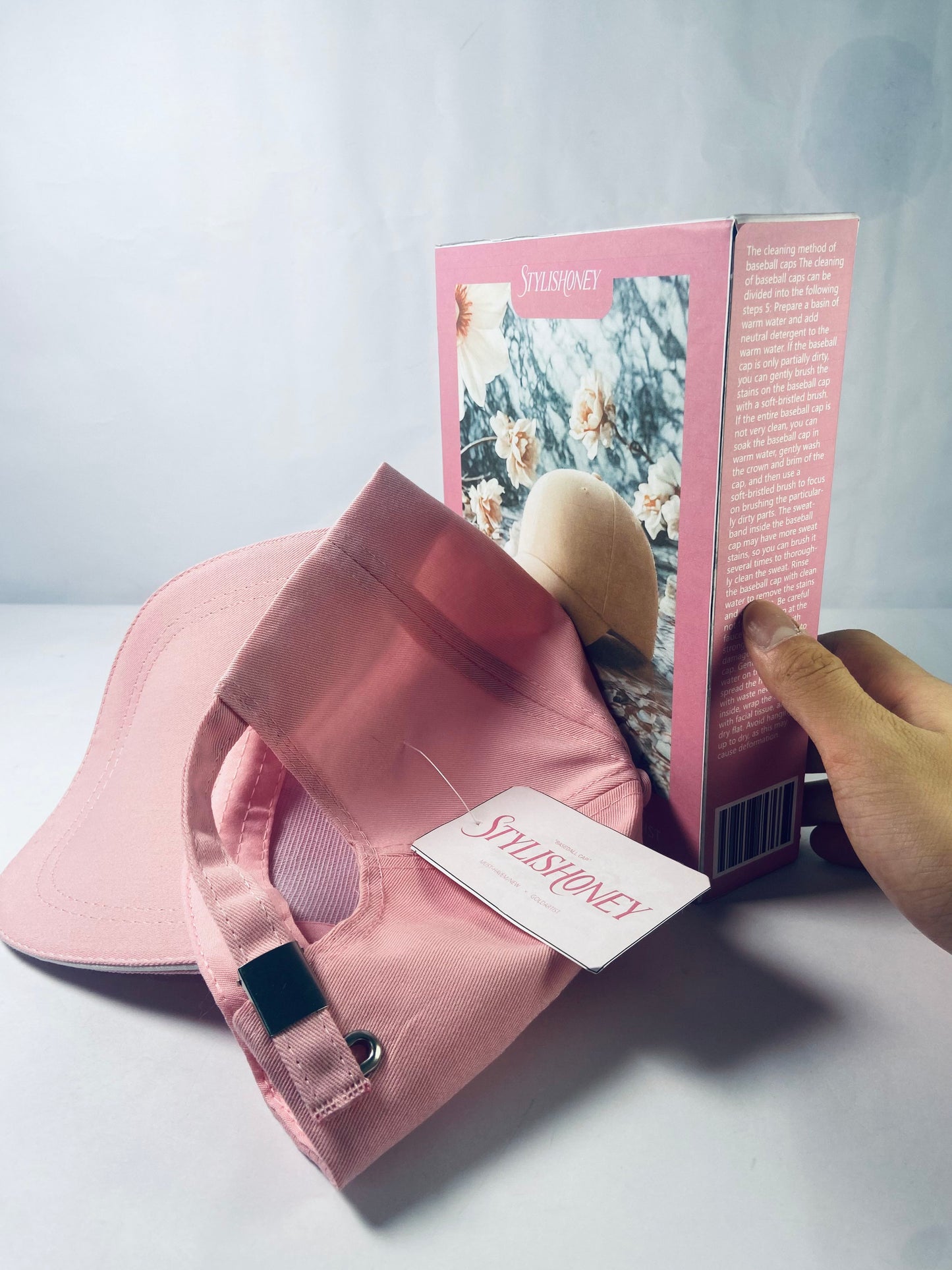 STYLISHONEY Hats Baseball Cap Men Women - Classic Adjustable Plain Hat,Pink