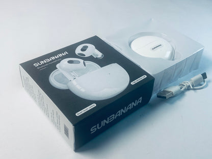SUNBANANA Wireless Earbuds Hi-Fi Stereo Bass with Mic Noise Reduction Bluetooth 5.3 Headphones 40Hrs Playtime