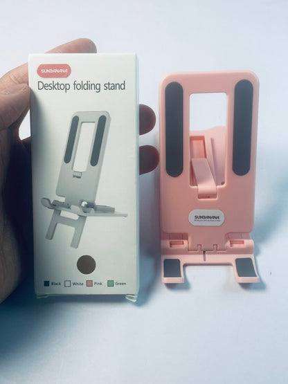 SUNBANANA Height Adjustable Phone Stand,Desktop Phone Holder,with anti-slip strips,Pink
