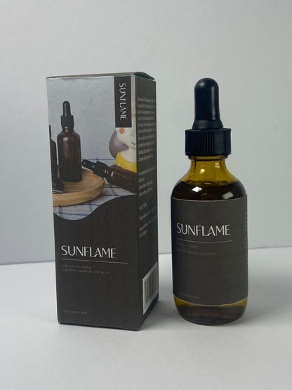 SUNFLAME Essential oils Organic Rosemary Oil Vitamin E Nourish Scalp & Skin and Reduce Hair Loss Blend Massager Boosting Hair Thickness for All Hair Types, Dropper Bottle 30 ml