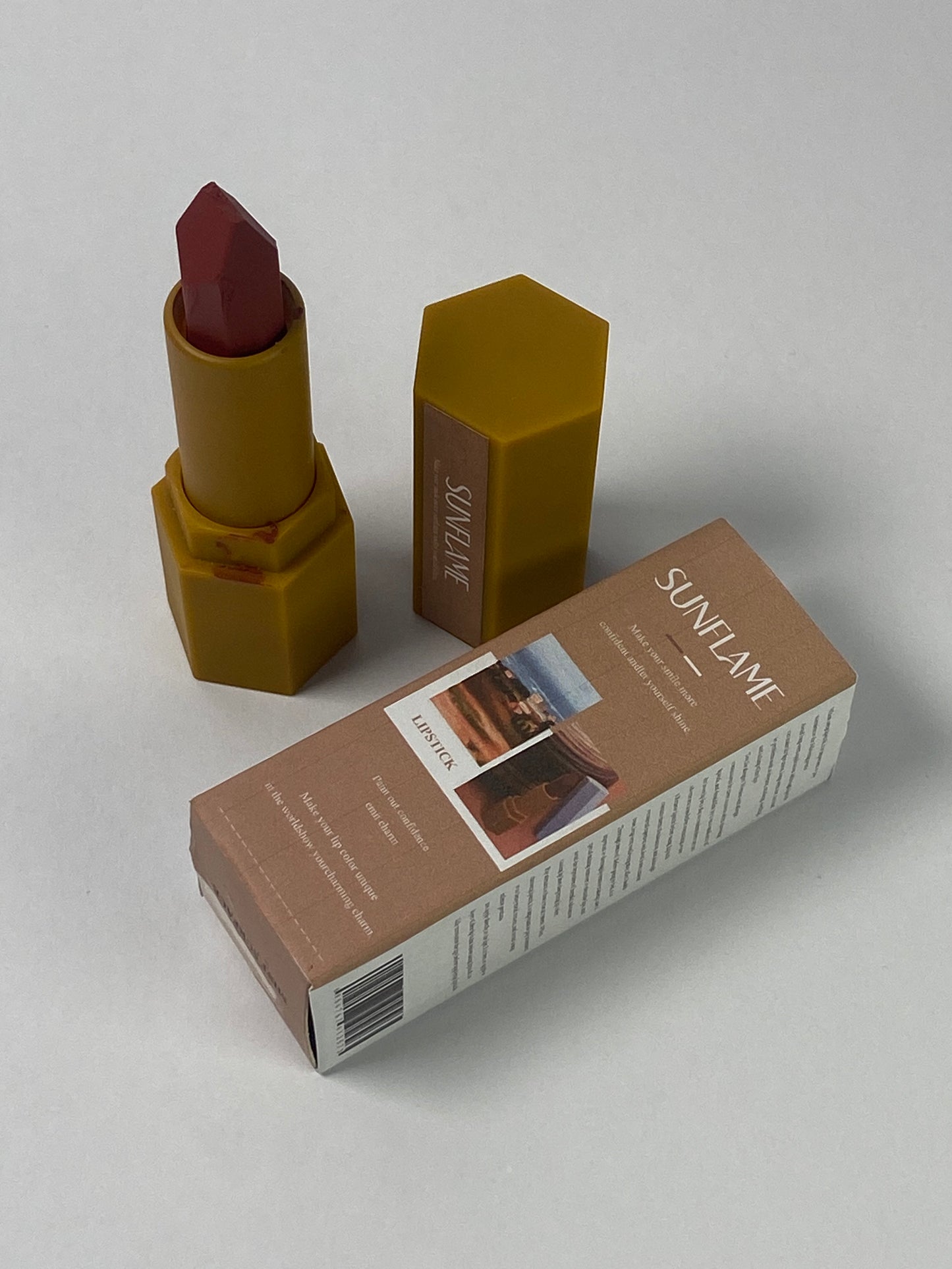 SUNFLAME Lipsticks Creme Dry Rose 8 Colors Moisturizing Lipstick Lip Glow Nourishing Essence Hydrating Lip Care-Dry Rose