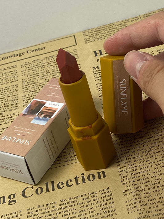 SUNFLAME Lipsticks Creme Dry Rose 8 Colors Moisturizing Lipstick Lip Glow Nourishing Essence Hydrating Lip Care-Dry Rose