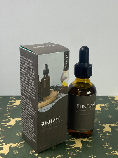 SUNFLAME Essential oils Organic Rosemary Oil Vitamin E Nourish Scalp & Skin and Reduce Hair Loss Blend Massager Boosting Hair Thickness for All Hair Types, Dropper Bottle 30 ml