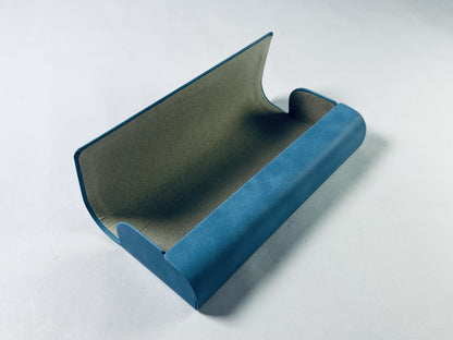 SUNGAZELLE Hard Shell Eyeglass Case for Eyeglasses and Sunglasses for Men/Women and Kids,fashionable PU Leather Eyeglass Case,Durable Protective Storage Box.