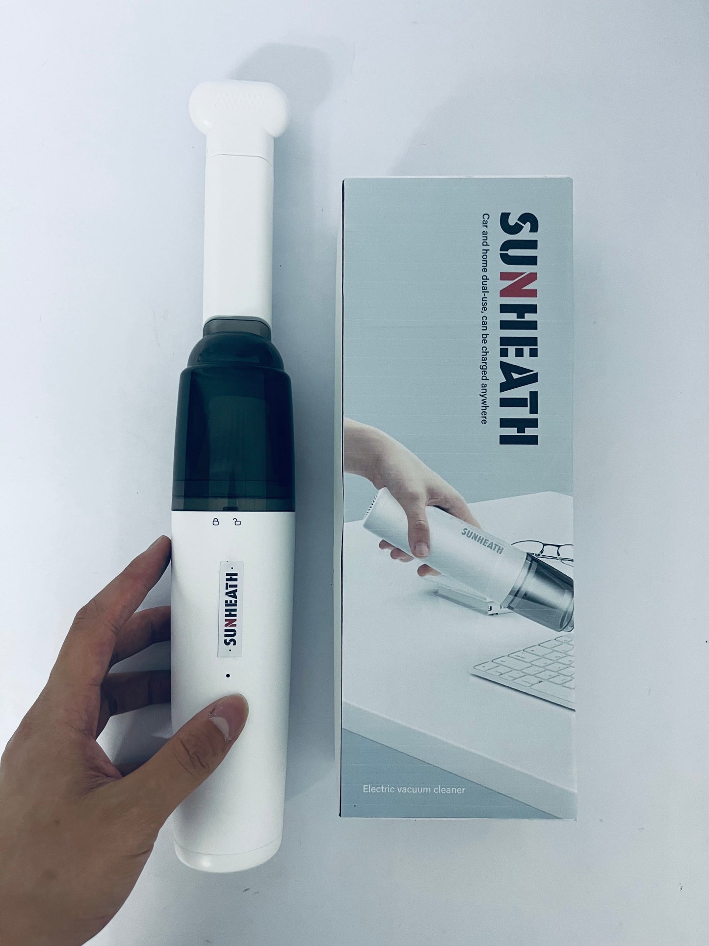 SUNHEATH Cordless Handheld Car Vacuum Cleaner, Cordless Handheld Dual Function Vacuum and Blower, Powerful Portable Dust Buster for Home, Car