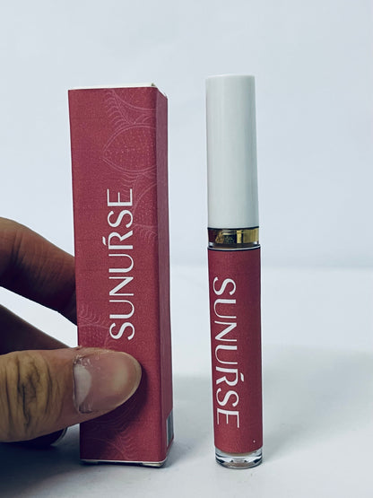 SUNUŔSE Hydrating Lip Gloss and Tinted Lip Oil Hybrid with Hyaluronic Acid & Jojoba Oil for Non-Sticky, Ultra-Shiny, Plump & Soft Lips - Everyday Makeup Essential - Push