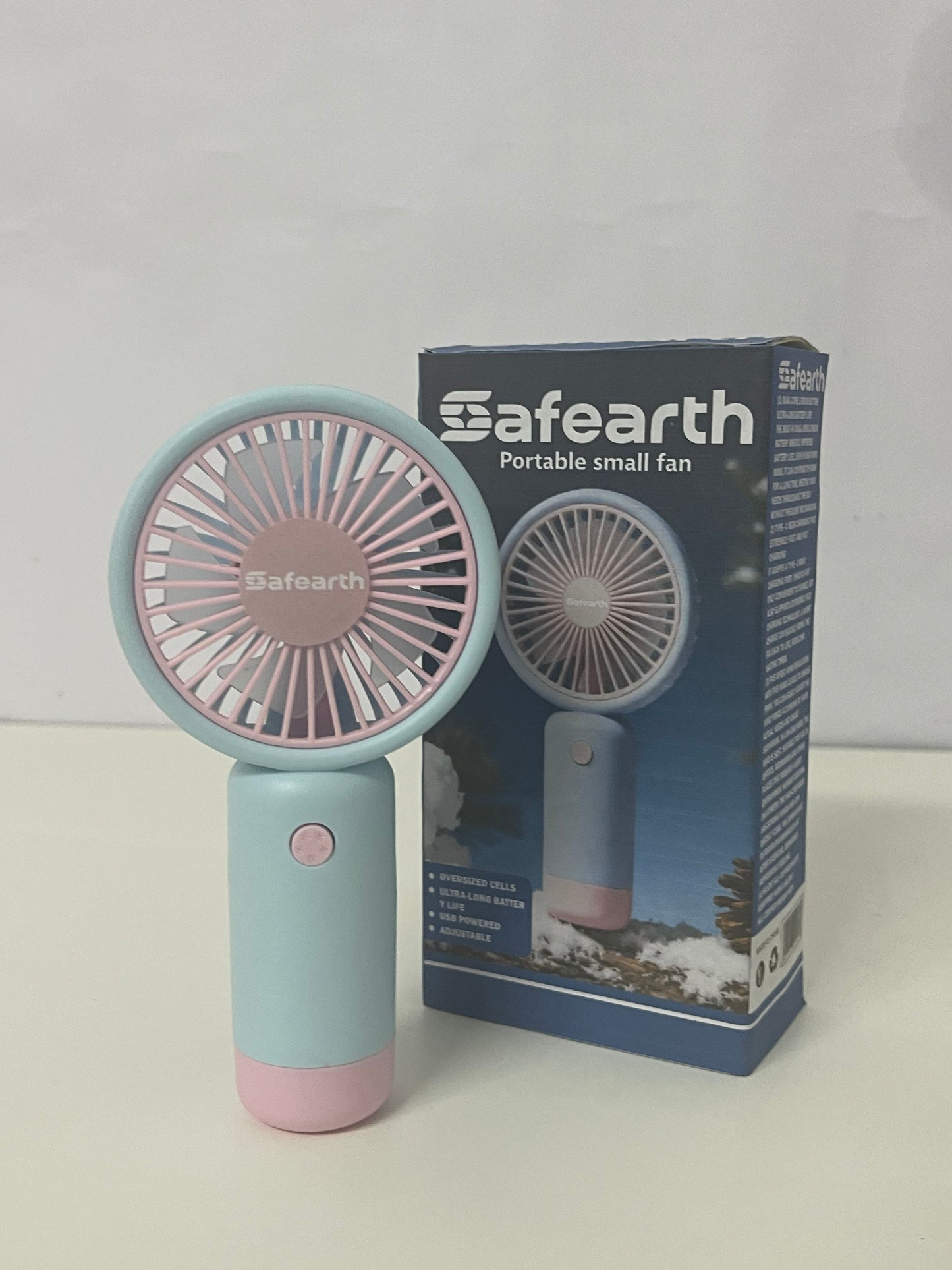【Safearth Portable Handheld Electric Fan】—— Stylish Cooling Companion for On-the-Go Comfort