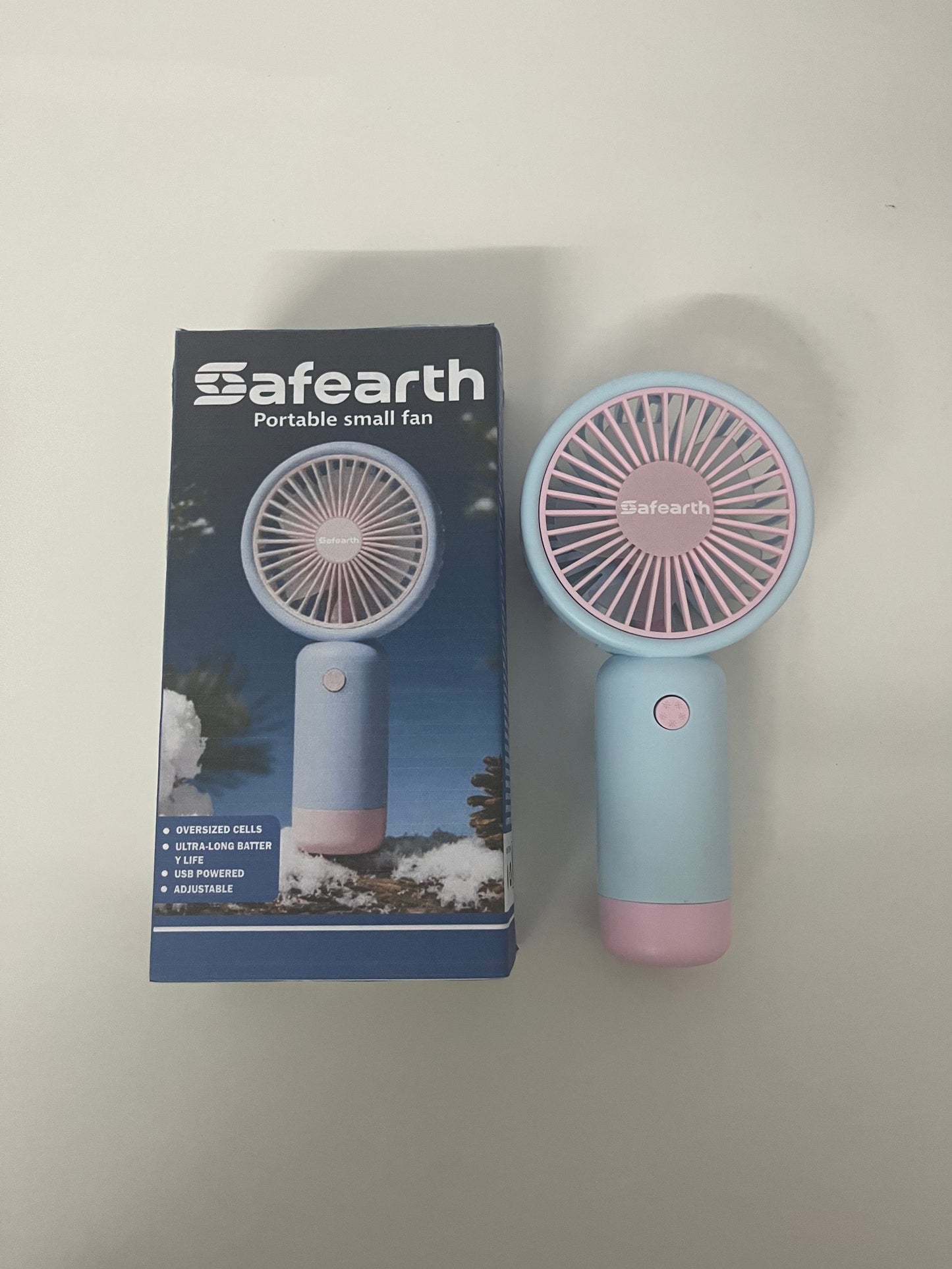 【Safearth Portable Handheld Electric Fan】—— Stylish Cooling Companion for On-the-Go Comfort