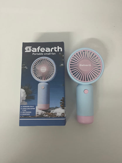 【Safearth Portable Handheld Electric Fan】—— Stylish Cooling Companion for On-the-Go Comfort