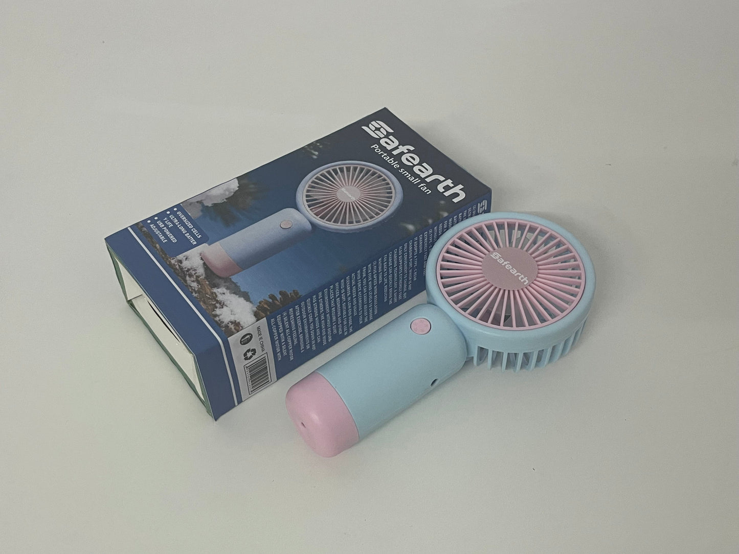 【Safearth Portable Handheld Electric Fan】—— Stylish Cooling Companion for On-the-Go Comfort