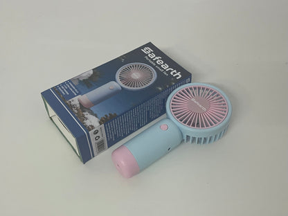 【Safearth Portable Handheld Electric Fan】—— Stylish Cooling Companion for On-the-Go Comfort