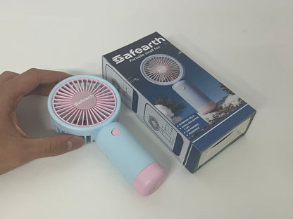 【Safearth Portable Handheld Electric Fan】—— Stylish Cooling Companion for On-the-Go Comfort