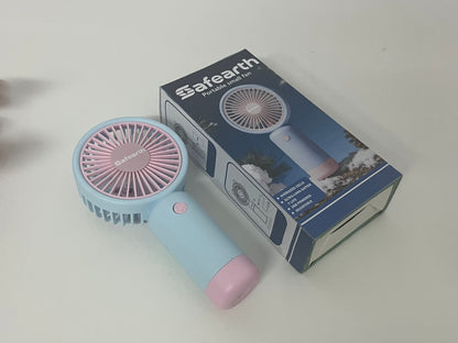 【Safearth Portable Handheld Electric Fan】—— Stylish Cooling Companion for On-the-Go Comfort