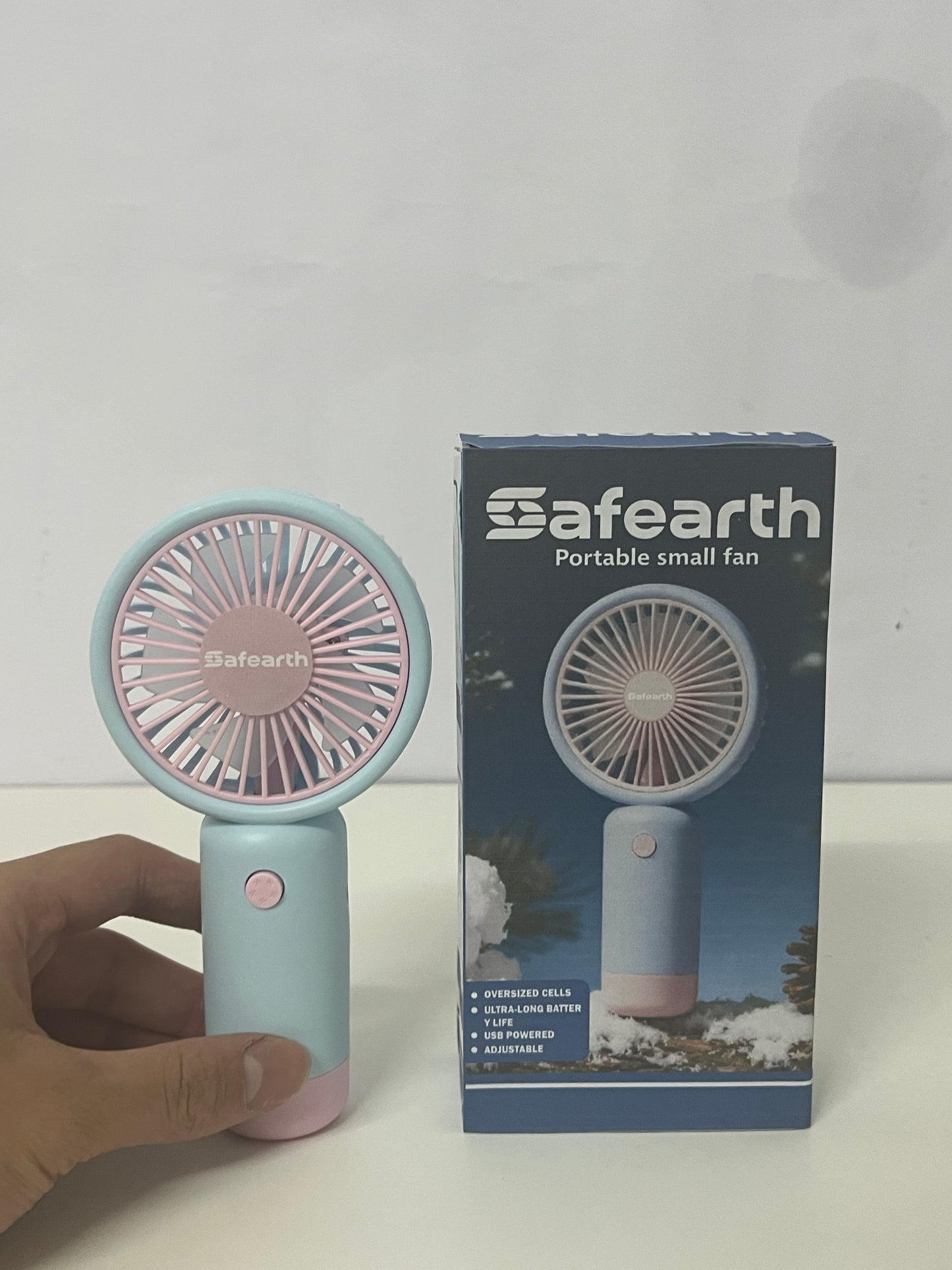 【Safearth Portable Handheld Electric Fan】—— Stylish Cooling Companion for On-the-Go Comfort