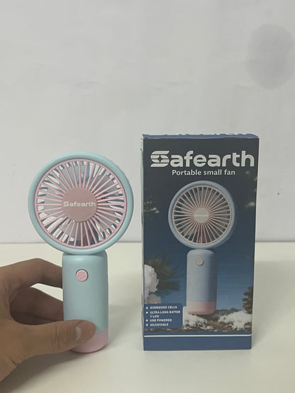 【Safearth Portable Handheld Electric Fan】—— Stylish Cooling Companion for On-the-Go Comfort