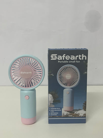 【Safearth Portable Handheld Electric Fan】—— Stylish Cooling Companion for On-the-Go Comfort