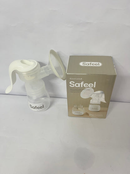 Safeel Manual Breast Pump, Silicone Hand Pump for Breastfeeding, Small Portable Manual Breast Milk Catcher, Baby Feeding Pumps & Accessories, White, Mothers Day Gifts, Travel Portable Breast Pump