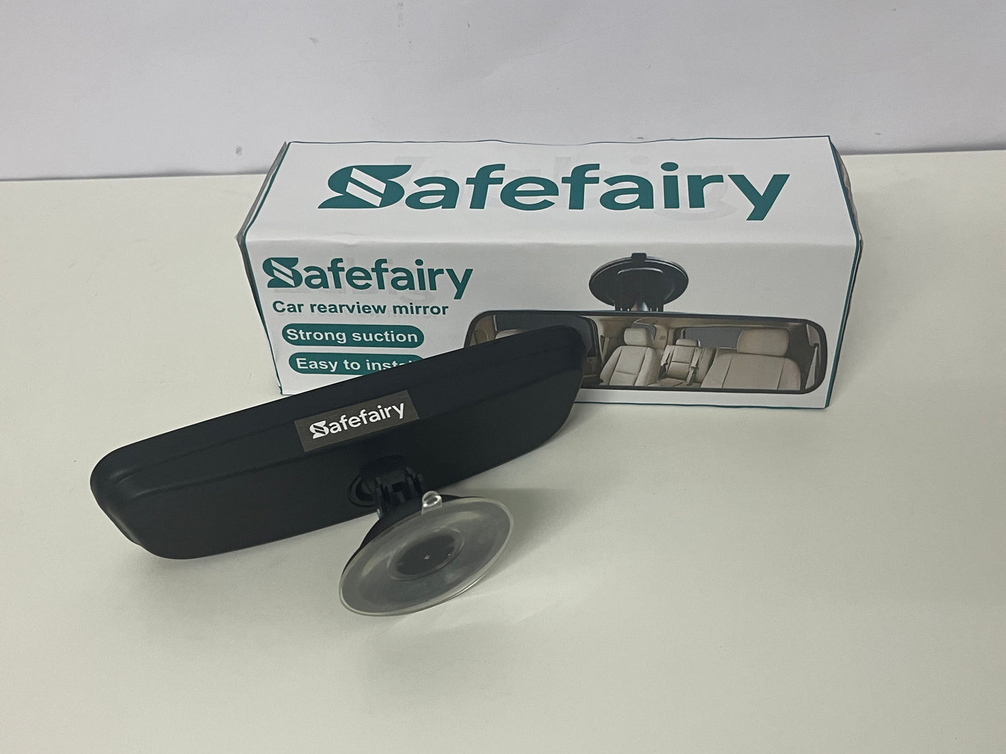 [Safefairy Vehicle seat cushions]——Safefairy Suction Cup Rearview Mirror - Wide-Angle Anti-Glare Interior Car Mirror