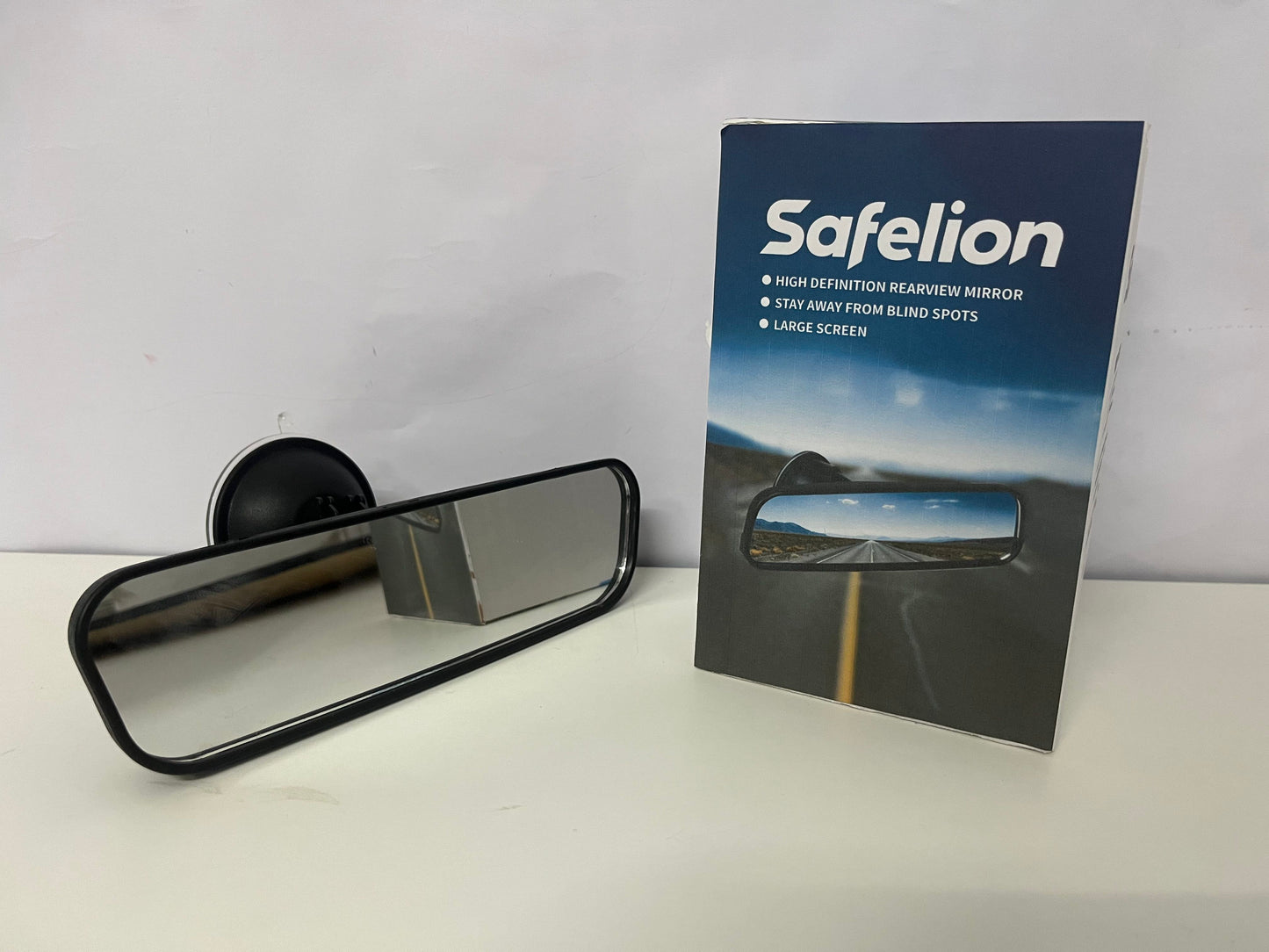Safelion High-Definition Large-View Car Rearview Mirror Stay Away from Blind Spots A Practical Auxiliary Tool for Driving Safety