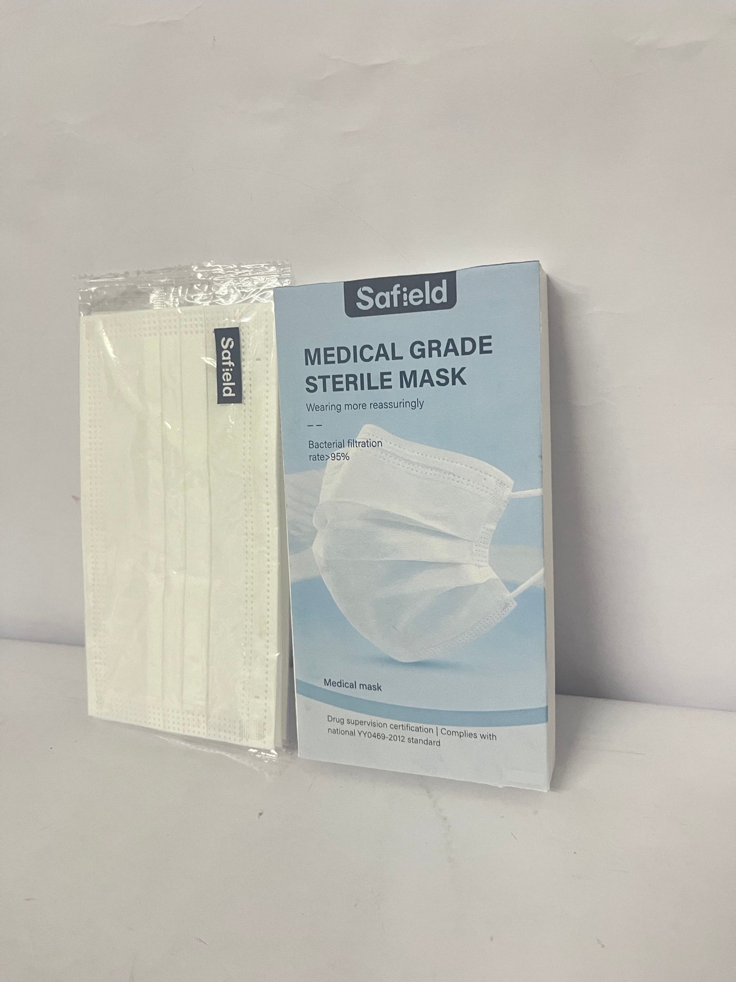 Safield White Disposable Face Masks 20 Pcs White Face Mask 3 Ply Protection Masks