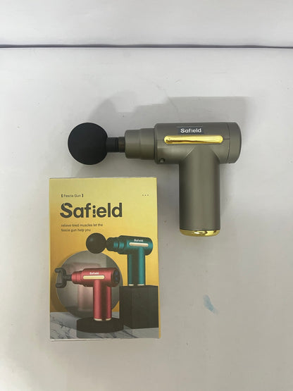 Safield Massage Gun, Small Travel Tool, Massage Gun Deep Tissue,Percussion Handheld Portable Muscle Massager Tool for Full Body Pain Relief, Ideal Gifts for Men, Women(Gray)