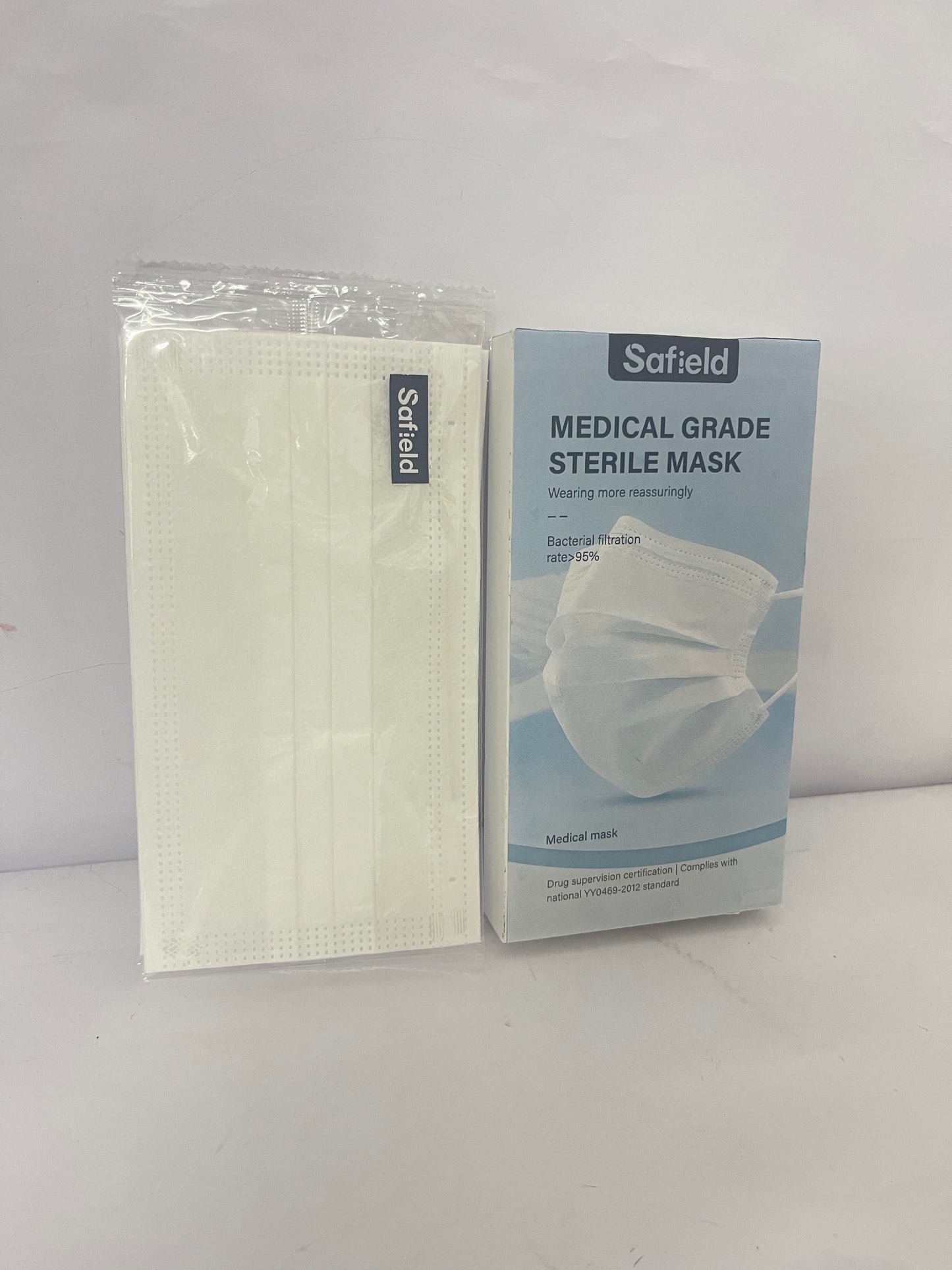 Safield White Disposable Face Masks 20 Pcs White Face Mask 3 Ply Protection Masks
