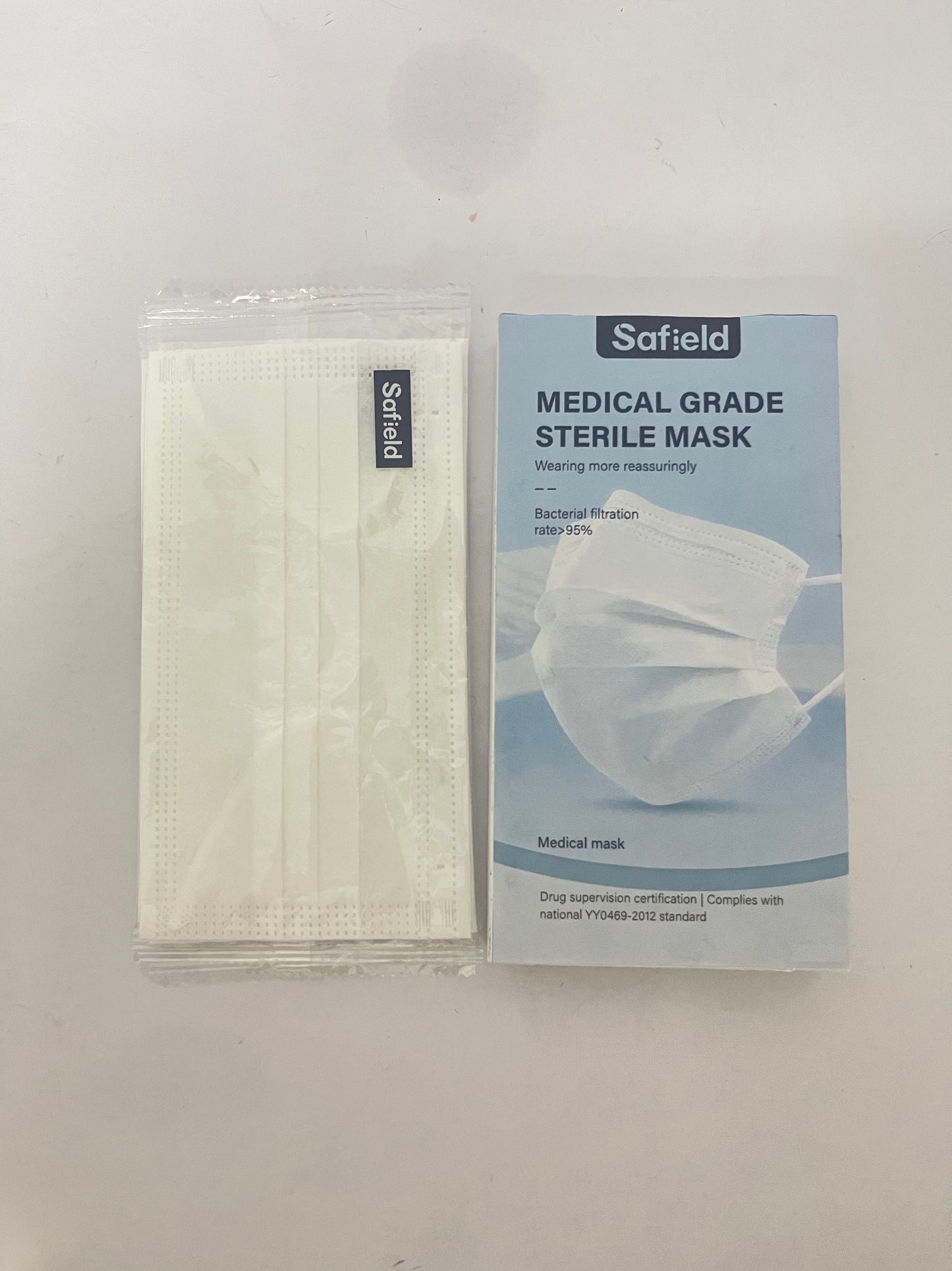 Safield White Disposable Face Masks 20 Pcs White Face Mask 3 Ply Protection Masks