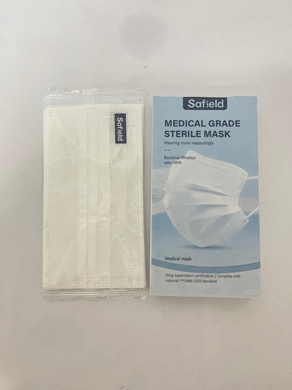 Safield White Disposable Face Masks 20 Pcs White Face Mask 3 Ply Protection Masks